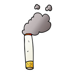 cartoon doodle cigarette