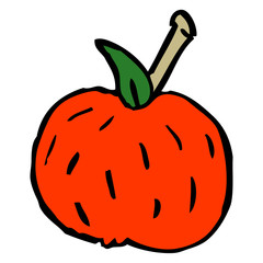 cartoon doodle organic orange