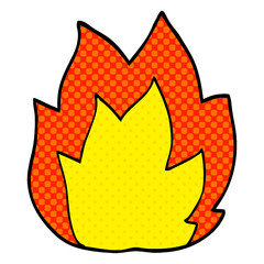 cartoon doodle fire explosion