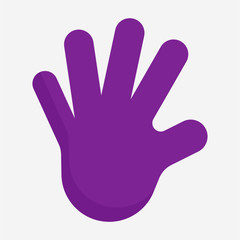Flat hand pixel perfect vector icon