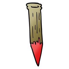cartoon doodle bloody vampire stake
