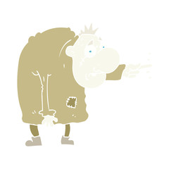flat color illustration of a cartoon igor