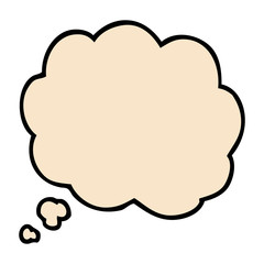 Obraz premium cartoon doodle thought bubble