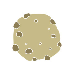 flat color style cartoon cookie