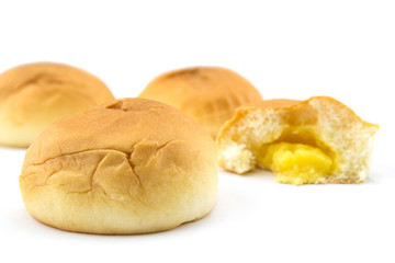 bread on a white background