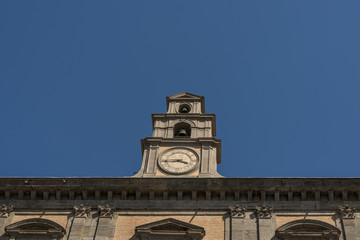 Fototapeta na wymiar Church clocktower Naples Italy