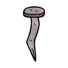 cartoon doodle iron nail