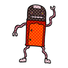 cartoon doodle robot