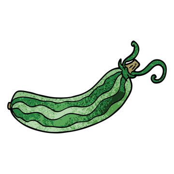cartoon doodle cucumber
