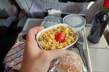 Airline food consumed