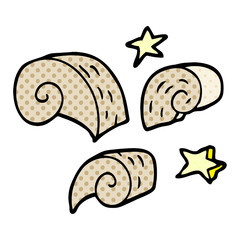 cartoon doodle swirl decorative elements