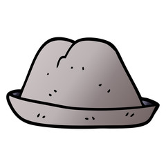 cartoon doodle hat