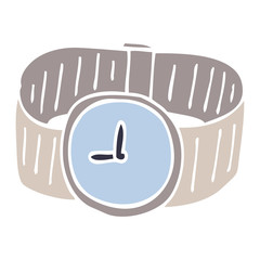 Fototapeta premium cartoon doodle wrist watch