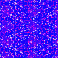 cool colorful geometric pattern with stippled edge over bright blue background. vivid design for textiles, fabric, backgrounds, backdrops and creative surface designs. pattern swatch at eps. file