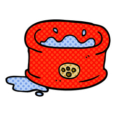 cartoon doodle pet bowl