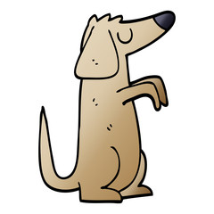 cartoon doodle dog