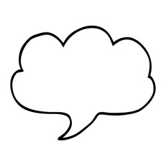 line drawing cartoon expression bubble