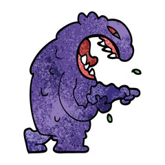 cartoon doodle halloween monster