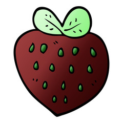 cartoon doodle strawberry fr