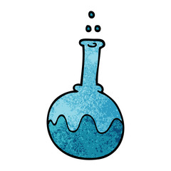 cartoon doodle science tube