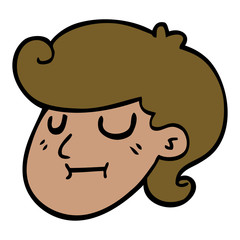 cartoon doodle of a girls face