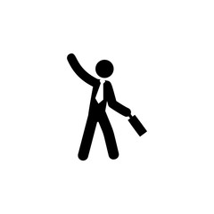 businessman, optimistic icon. Element of businessman icon for mobile concept and web apps. Detailed businessman, optimistic icon can be used for web and mobile