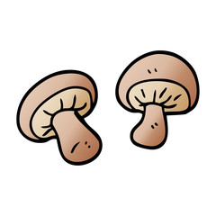 Fototapeta premium cartoon doodle mushrooms