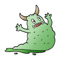 cartoon doodle demon