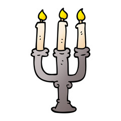 cartoon doodle spooky candles