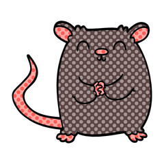 Obraz premium cartoon doodle happy mouse