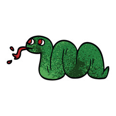 cartoon doodle snake