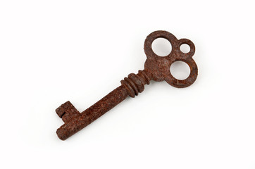 Vintage rusty key