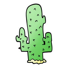 cartoon doodle cactus