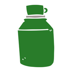 cartoon doodle hot drinks flask