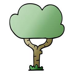 cartoon doodle tree