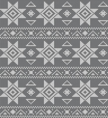 Seamless knitting vector pattern
