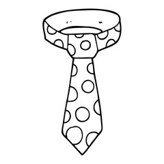 line drawing cartoon loud tie