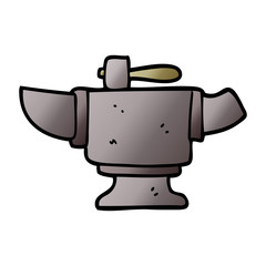 cartoon doodle heavy old anvil