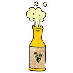 cartoon doodle bottle of beer
