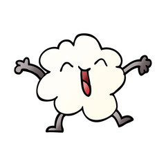 cartoon doodle expressive weather cloud