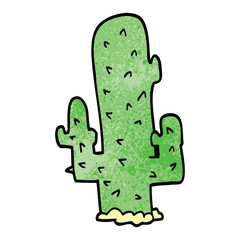 cartoon doodle cactus