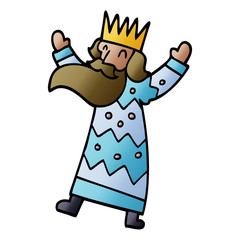 cartoon doodle jolly king