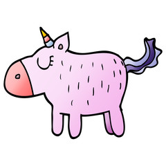 cartoon doodle cute unicorn