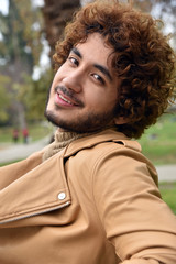 Portrait of a happy young man