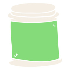 cartoon doodle vitamin pots