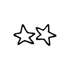 Obraz premium line drawing cartoon stars