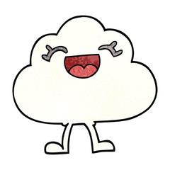 cartoon doodle expressive weather cloud