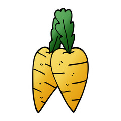 cartoon doodle organic carrots