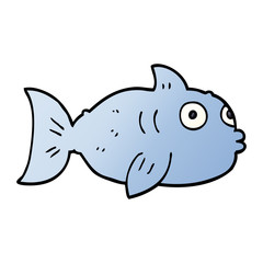 cartoon doodle fish