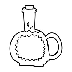 line drawing cartoon maple syrup